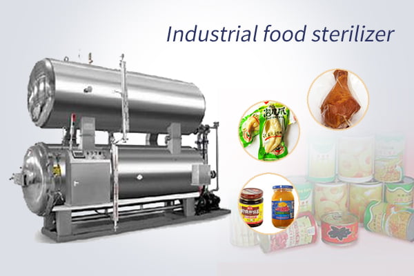 Industrial autoclave food sterilizer machine