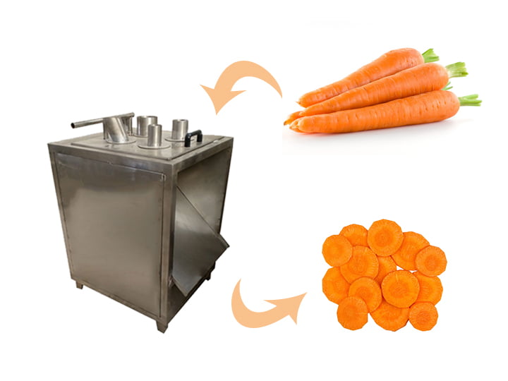 Carrot slicing machine