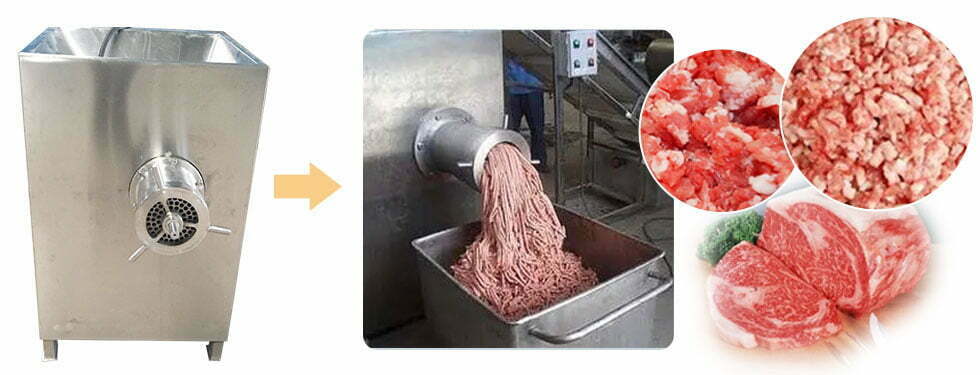 Industrial fresh frozen meat grinder machine for sale