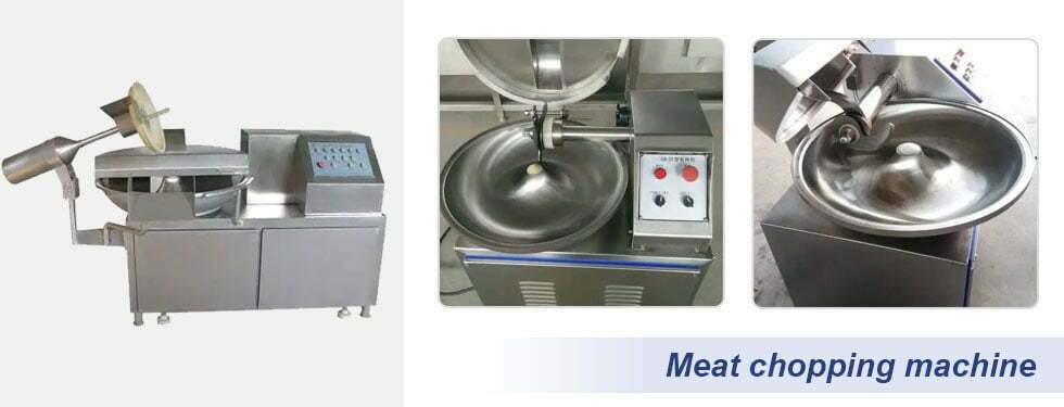 Meat bowl cutting and chopping machine details