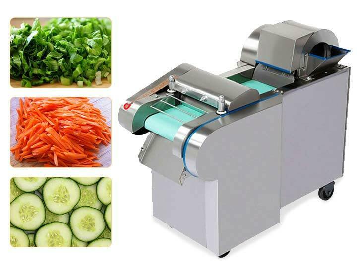 Root and leafy vegetable cutting machine
