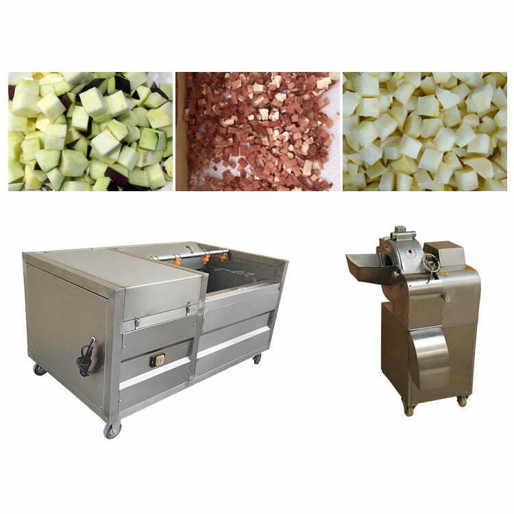 Electric vegetable and fruit dicer machine