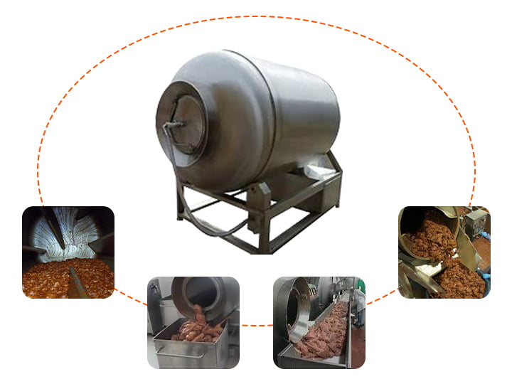 Vacuum meat tumbler exported to south africa