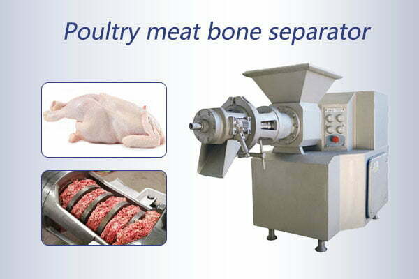 Poultry meat bone separator