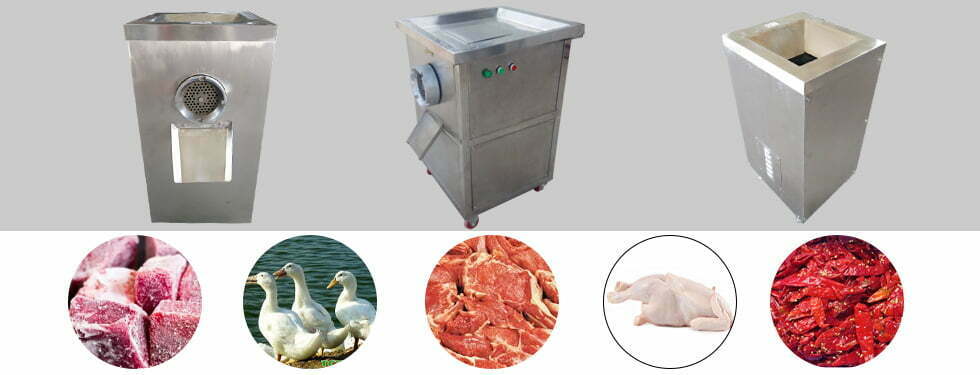 Meat bone grinder machine application