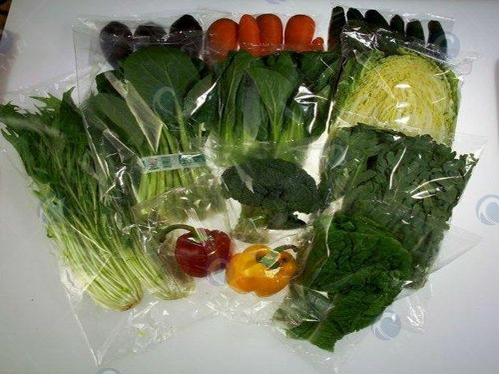 Fresh vegetales packaging