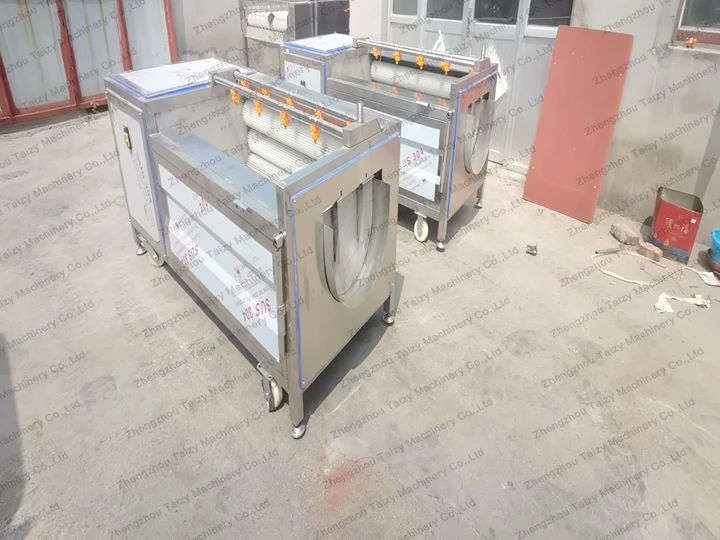Potato peeling equipment in taizy factory